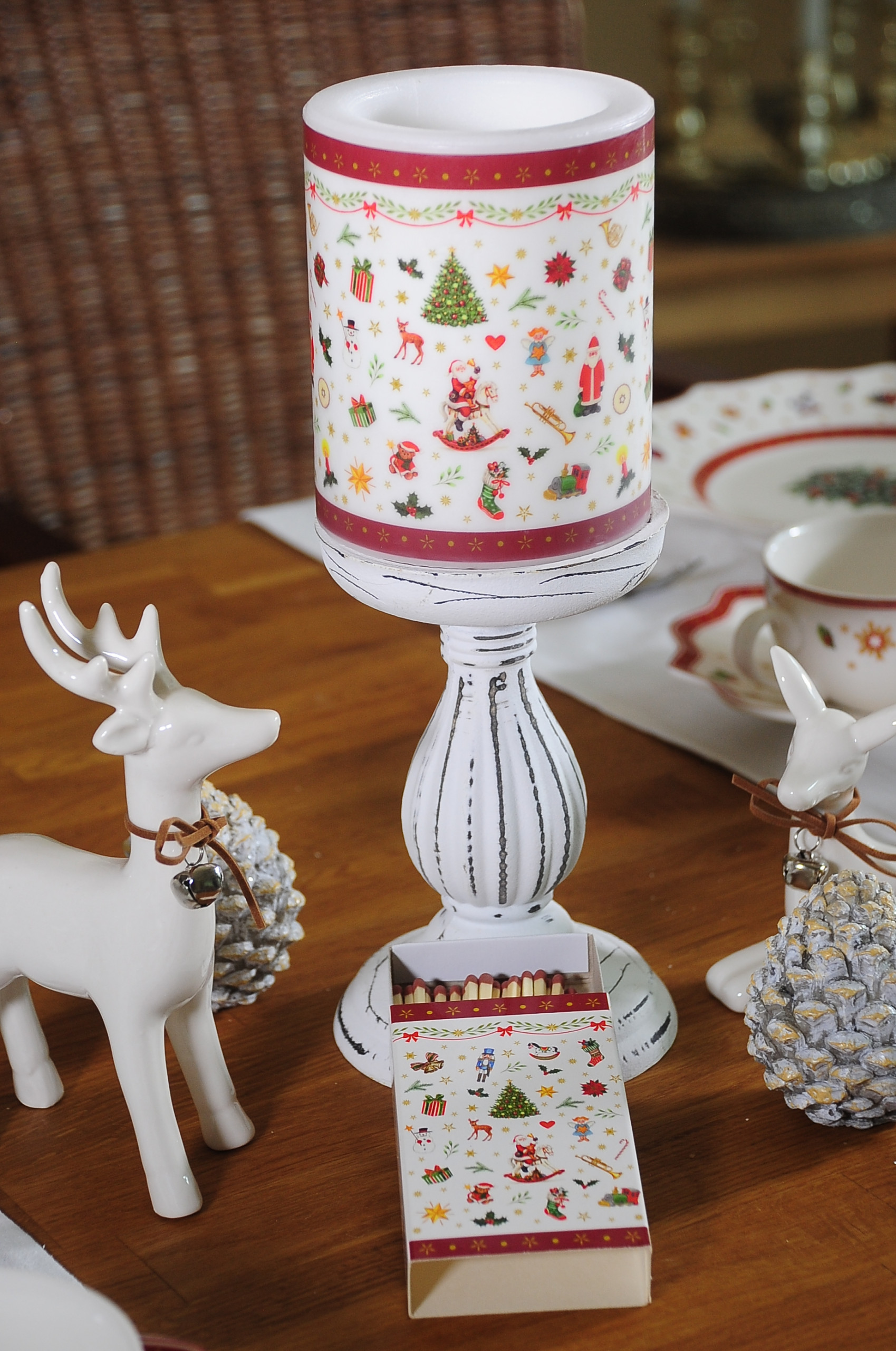 Echtwachskerze "Toys" 2tlg.